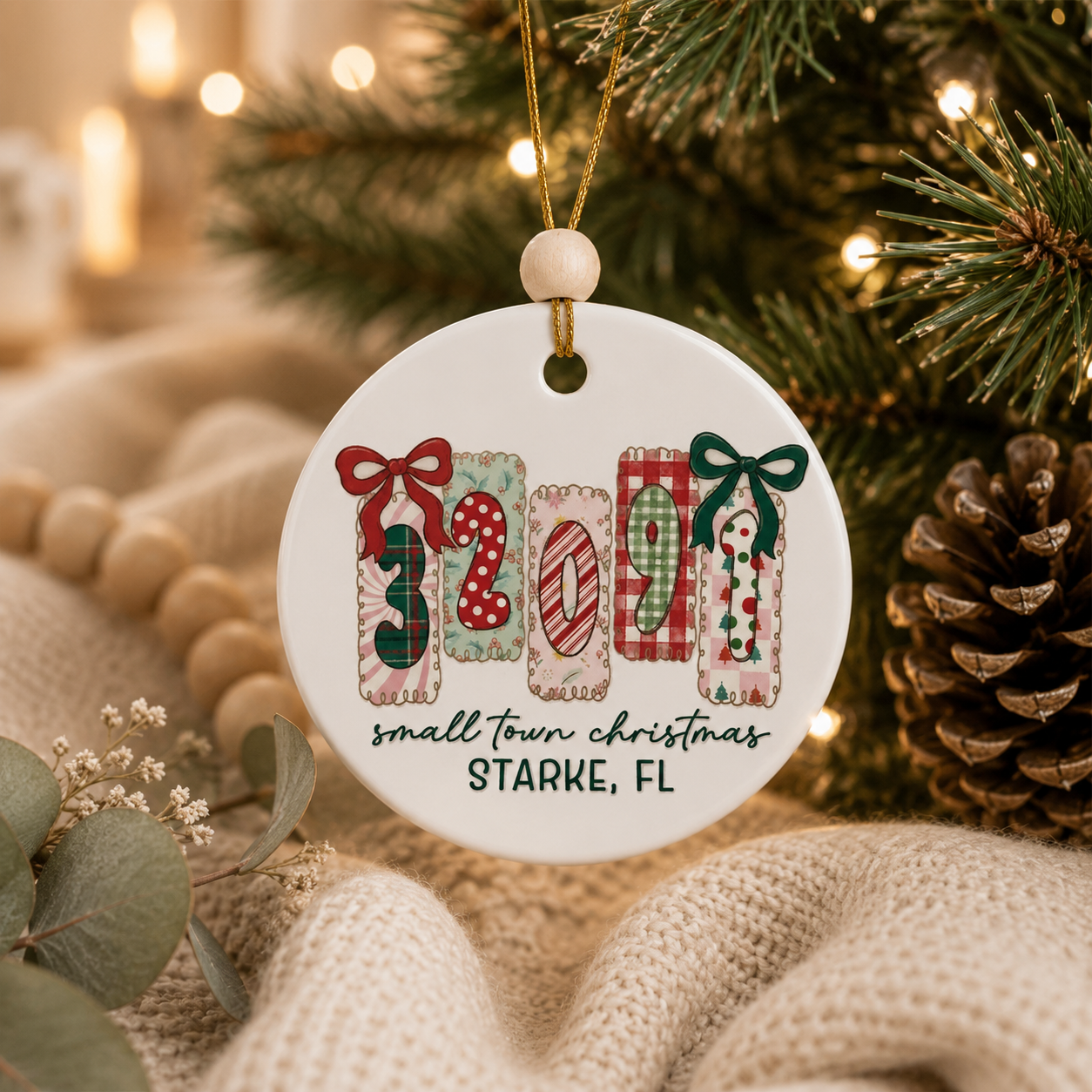 Small Town Christmas Ornament