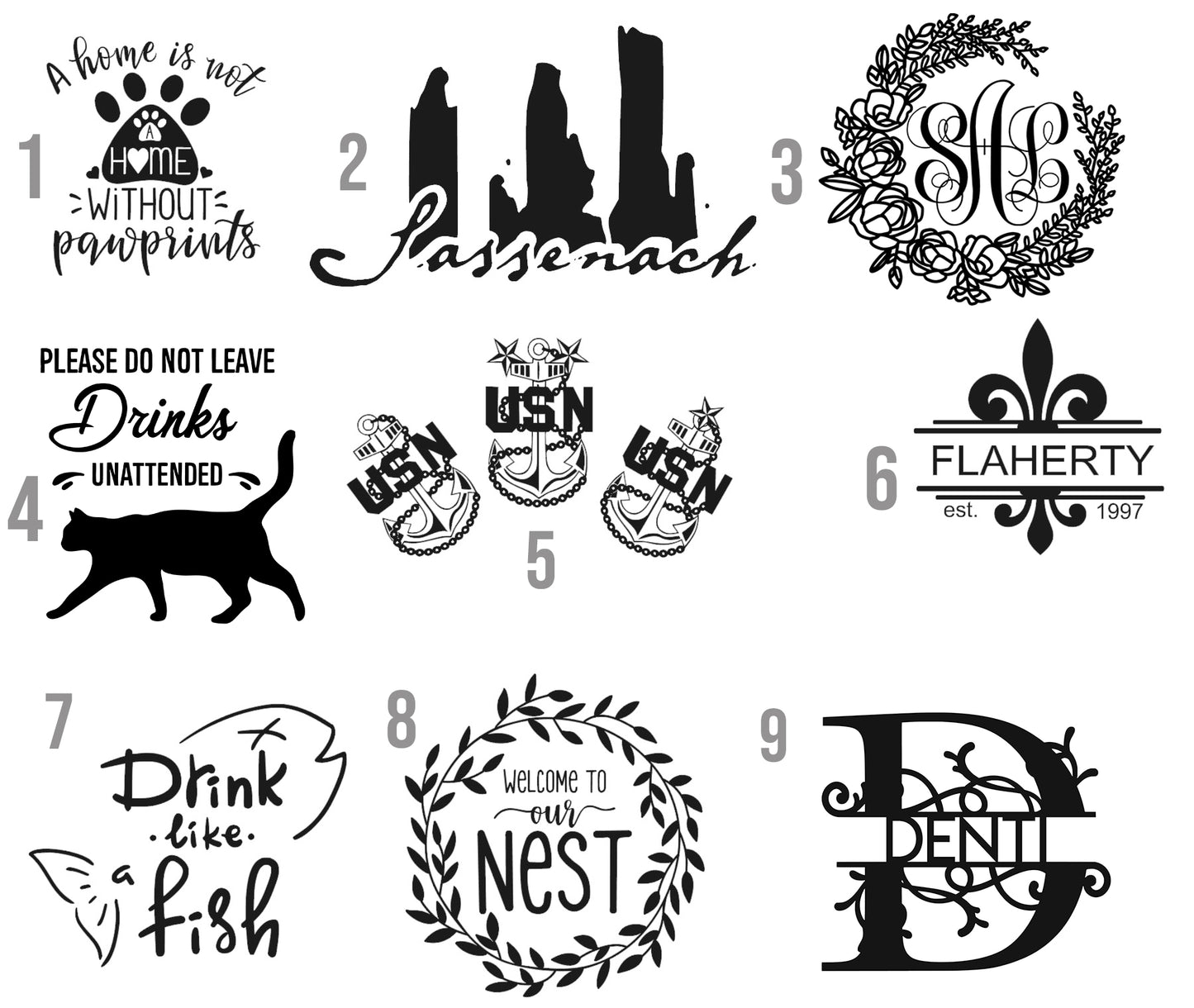 Personalized Slate Coaster Set