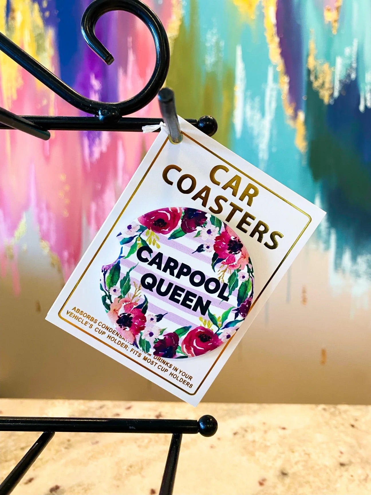 Carpool Queen Car Coaster