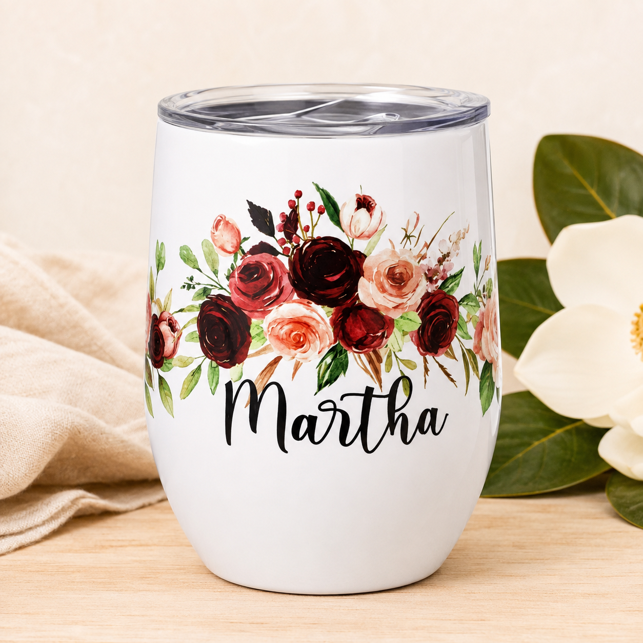 Personalized Design Tumbler | Custom Monogram, Text & Artwork Drinkware