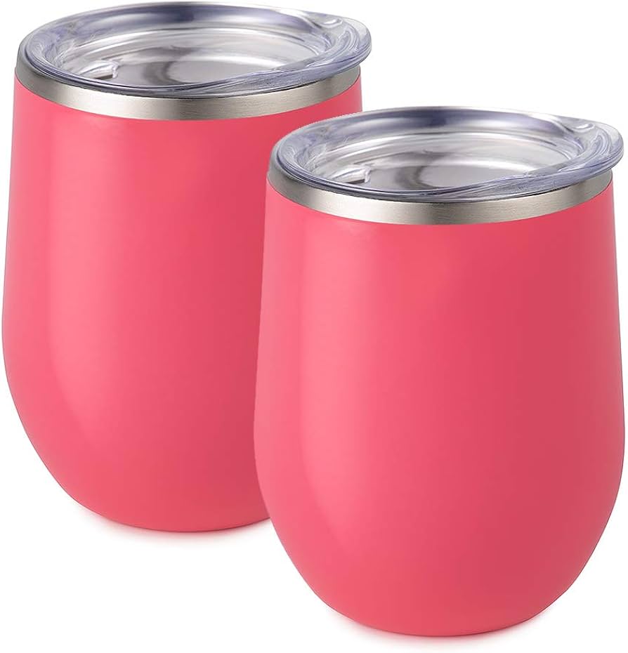 Coral Stemless Wine Tumbler
