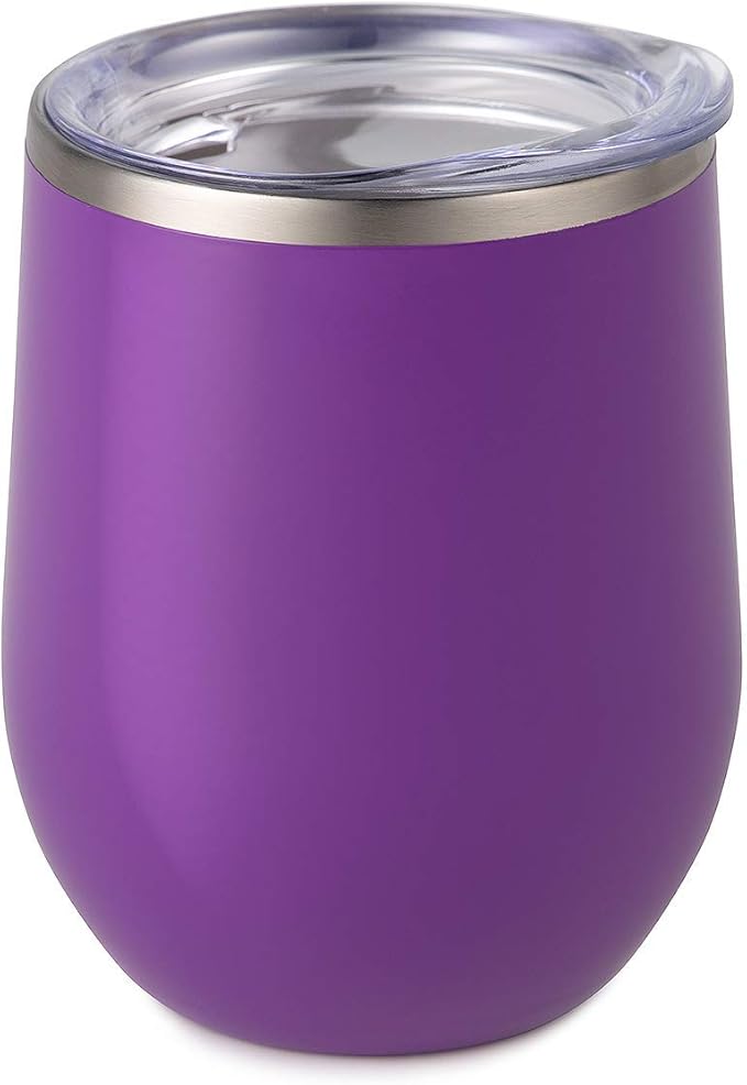 Purple Stemless Wine Tumbler