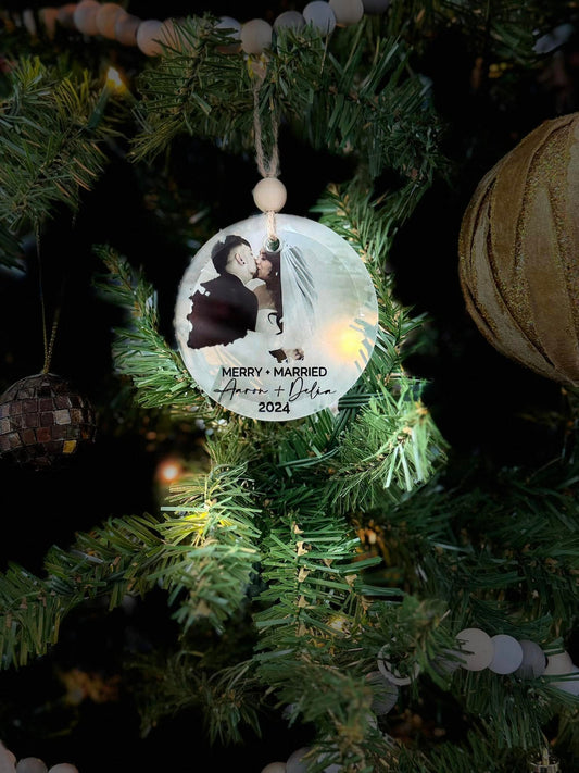 Custom Photo Glass Ornament