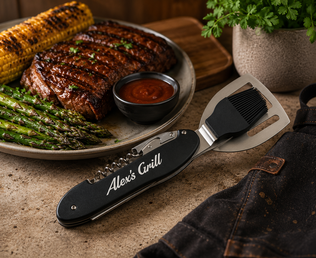 JM Series 5-in-1 Personalized BBQ Tool