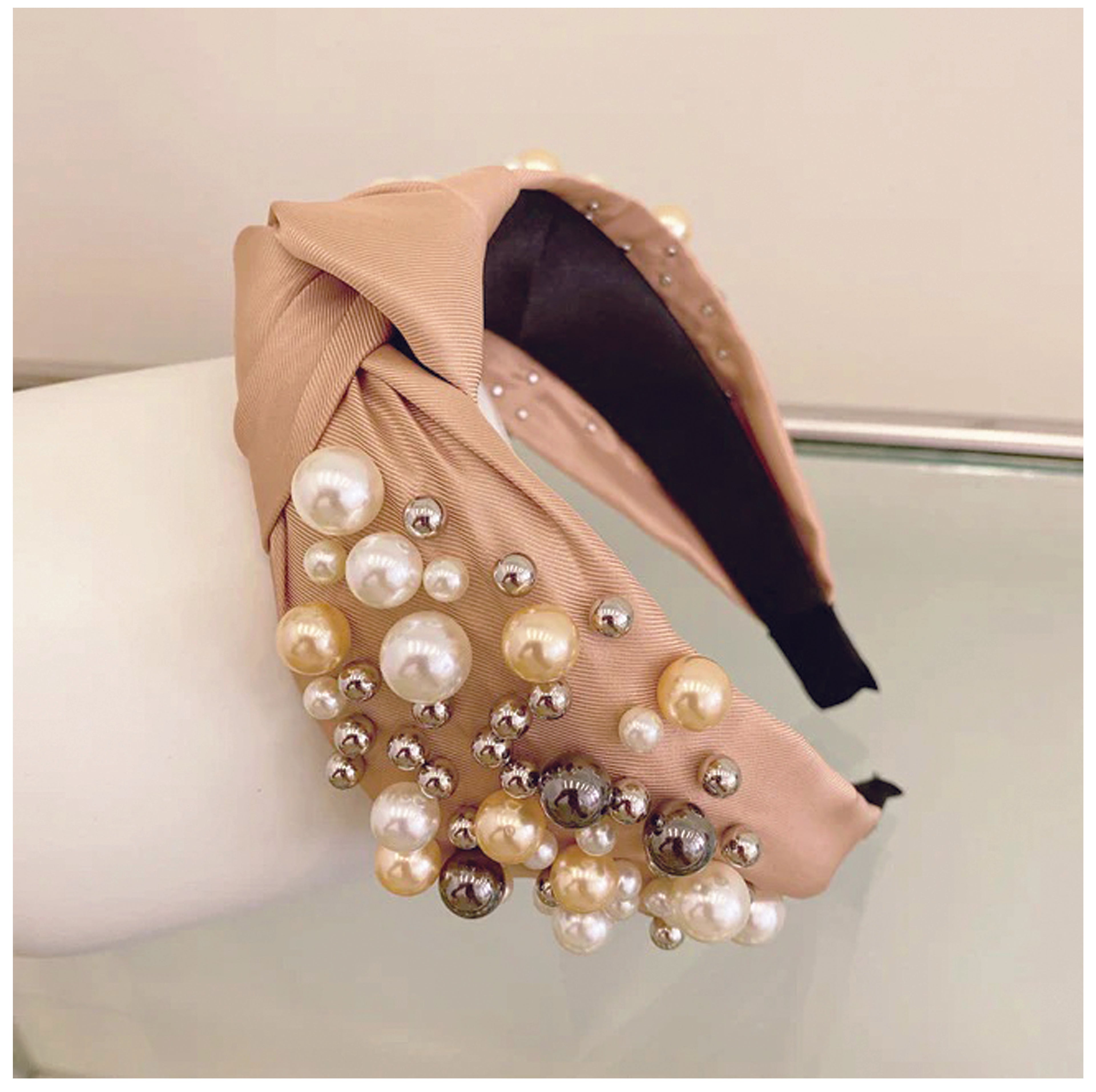 Champagne Knotted Headband