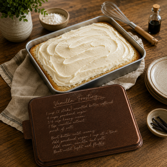 Personalized Engraved 9" x 13" Cake Pan with Lid