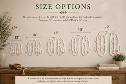 Personalized Wooden Monogram
