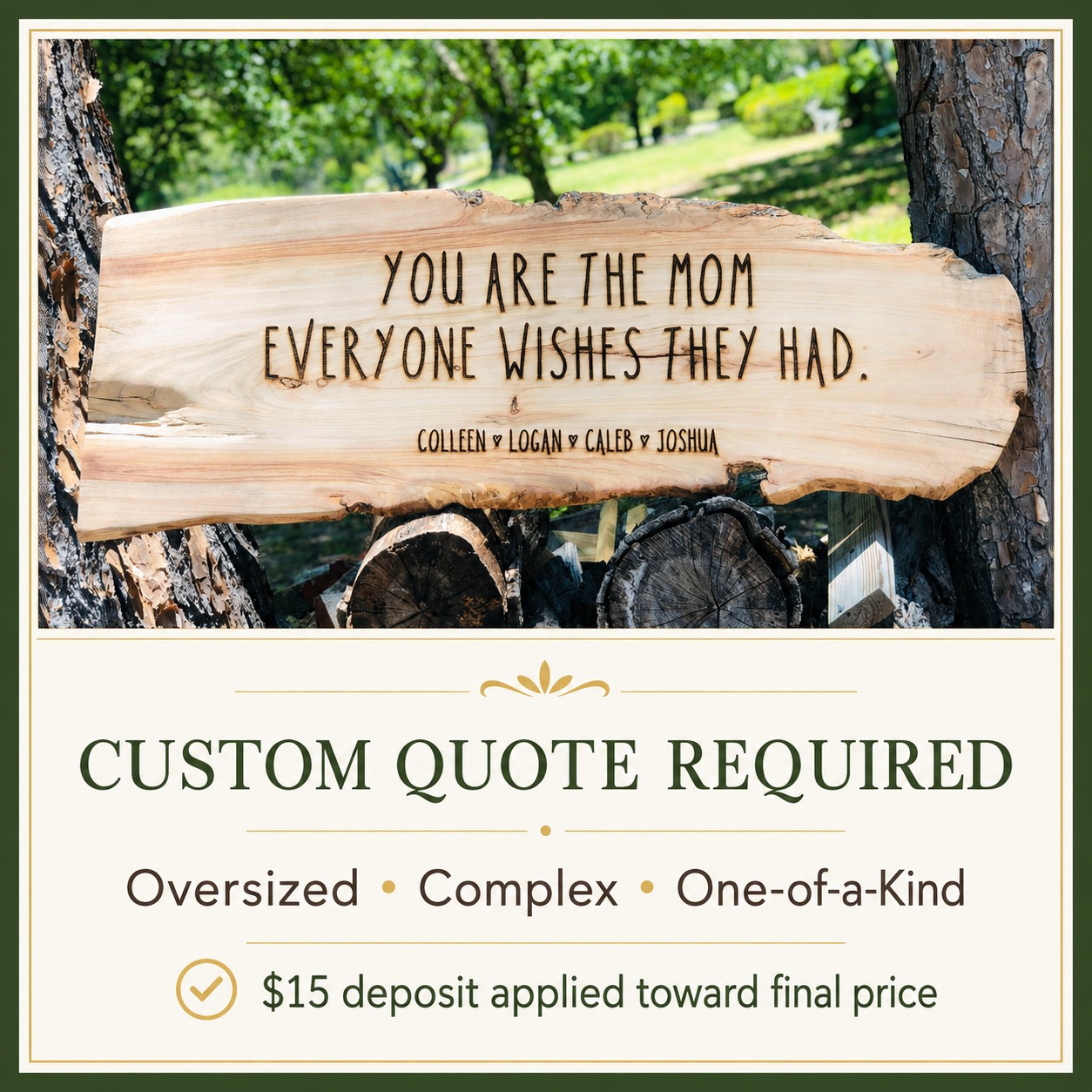 Engraving Service for Customer-Supplied Items