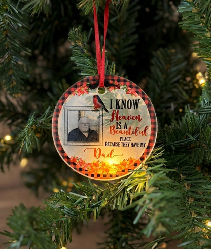 Custom Photo Glass Ornament