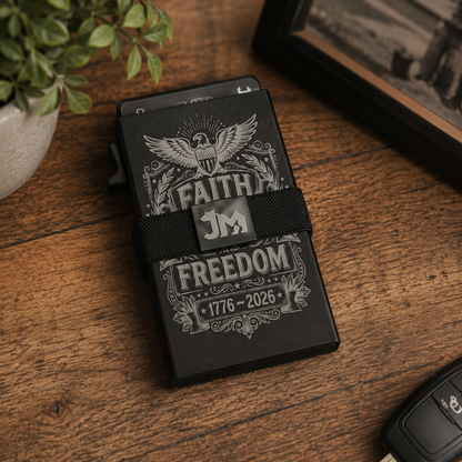 Personalized Aluminum RFID Wallet | Pop-Up Card Holder