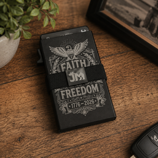 Personalized Aluminum RFID Wallet | Pop-Up Card Holder