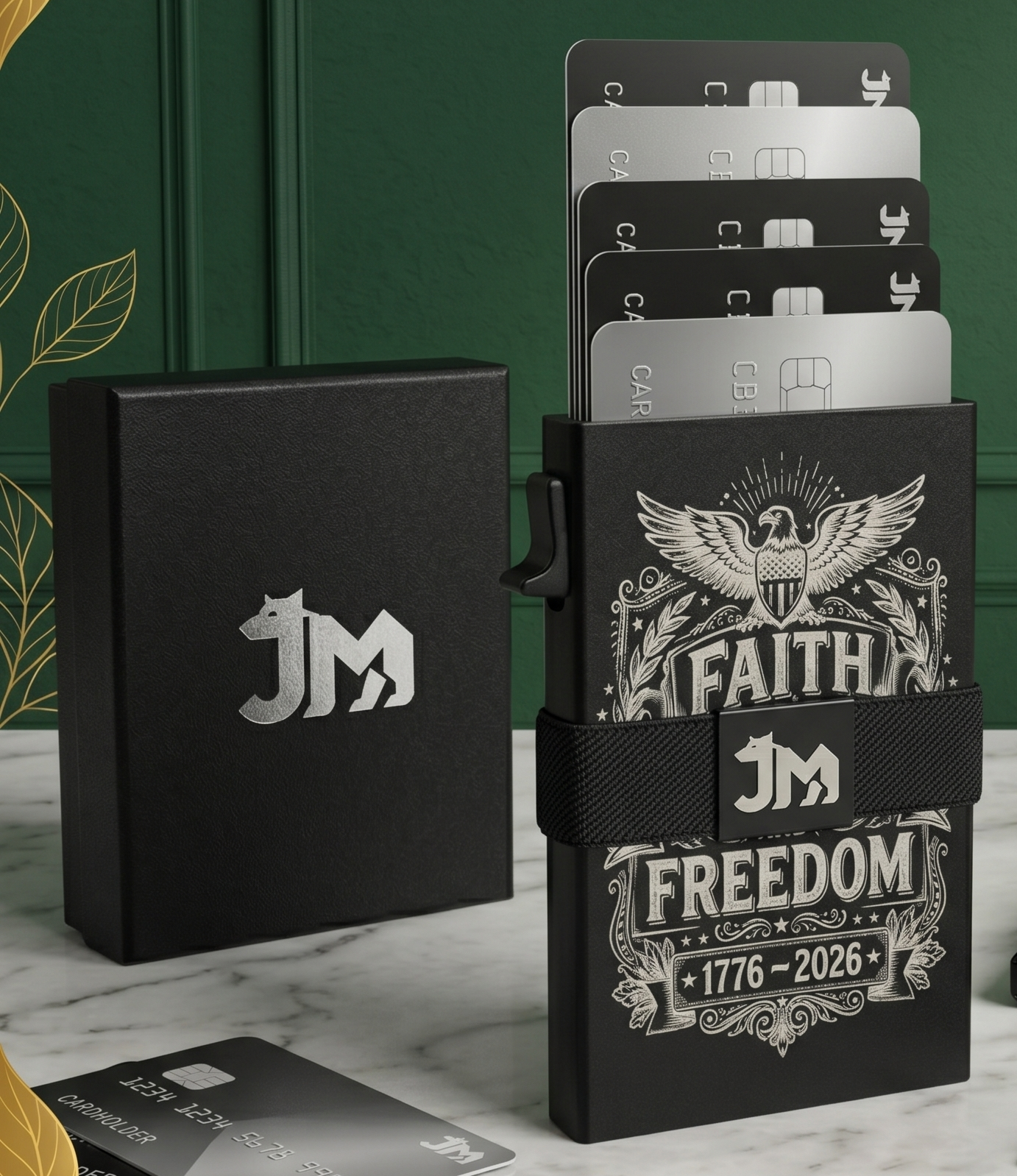 Personalized Aluminum RFID Wallet | Pop-Up Card Holder