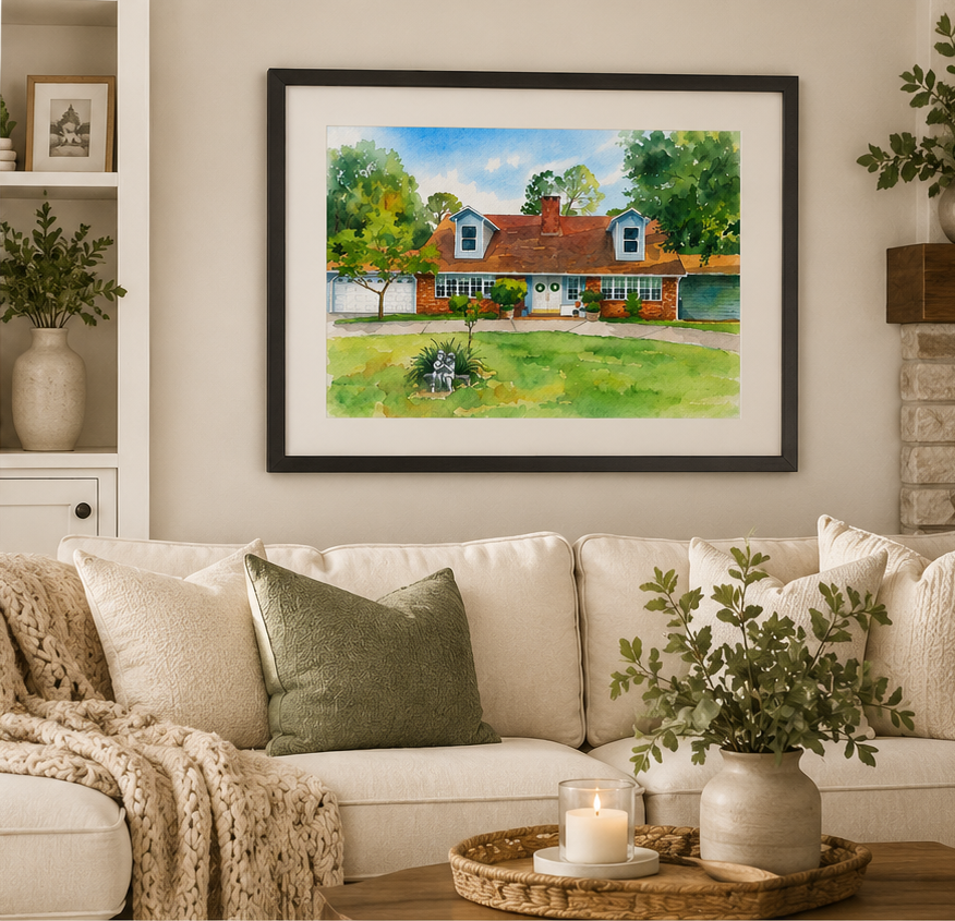 Personalized House Portrait