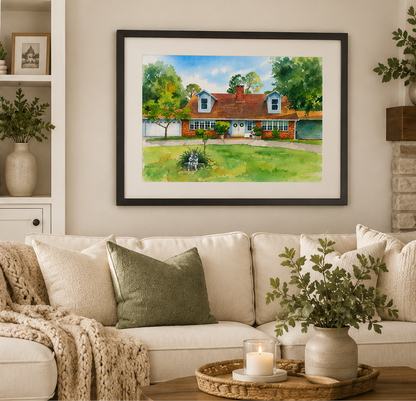 Personalized House Portrait