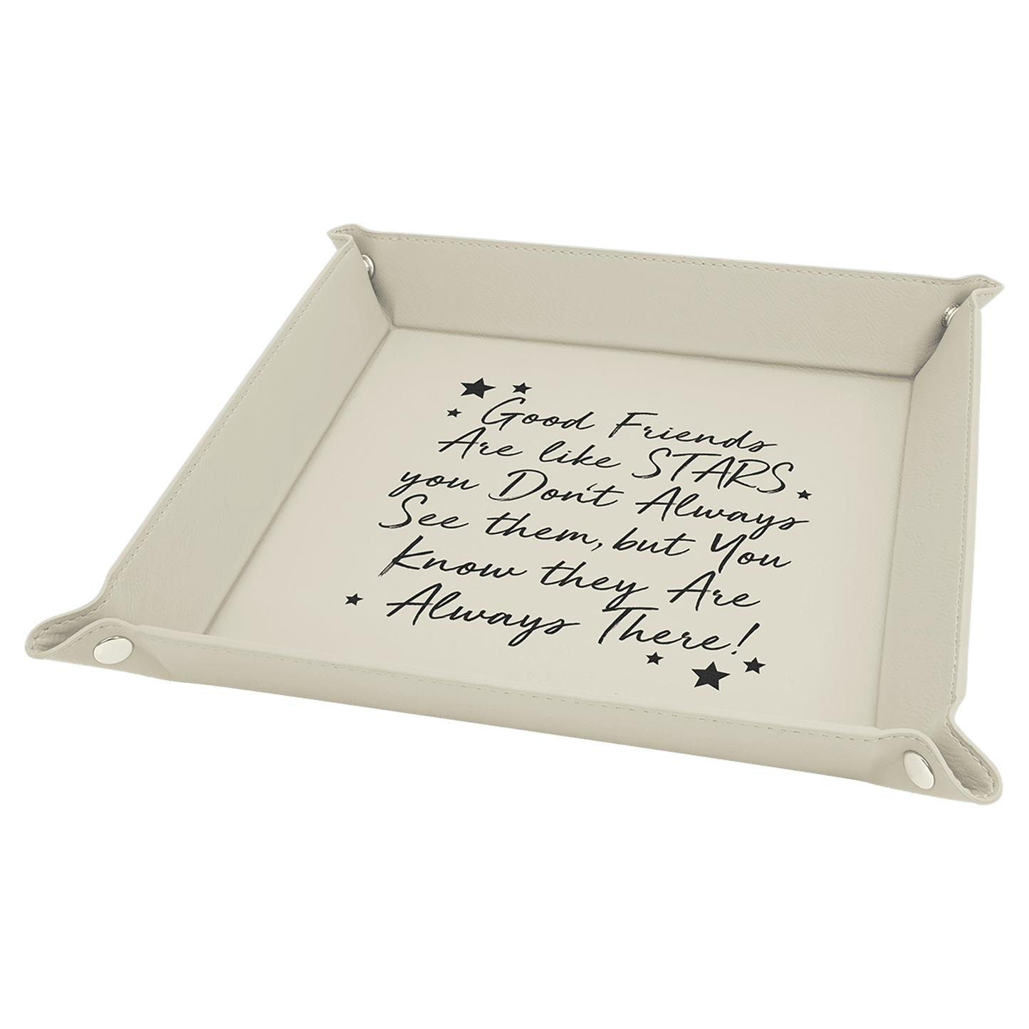 Personalized Leatherette Valet Tray