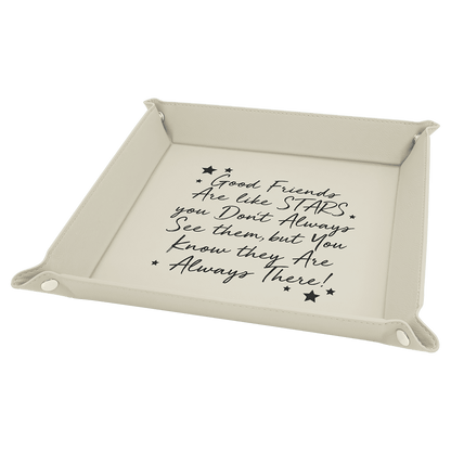 Personalized Leatherette Valet Tray