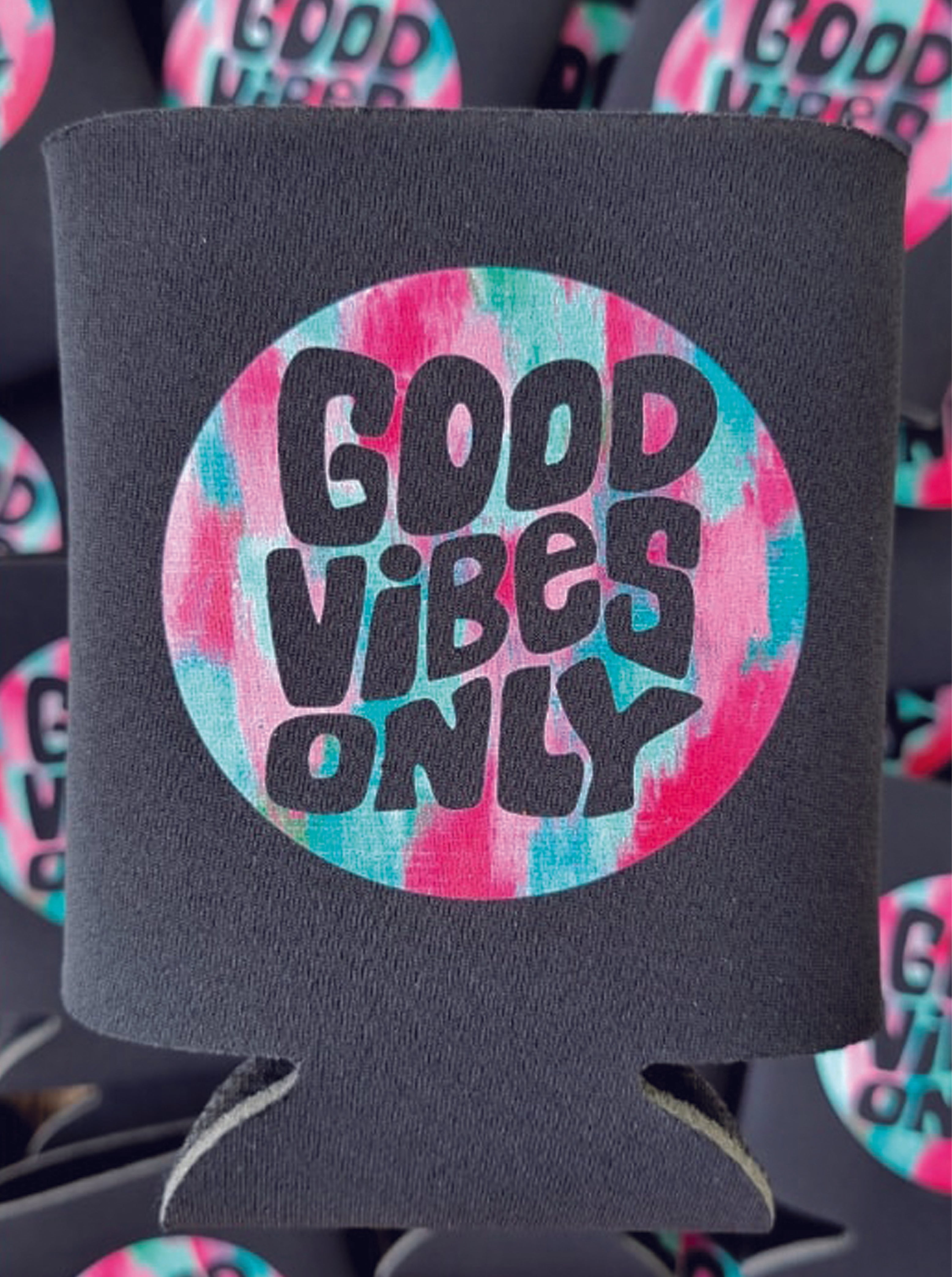 Good Vibes Only Can Cooler