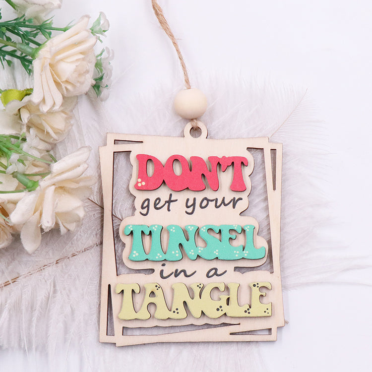 Don't Get Your Tinsel in a Tangle Ornament