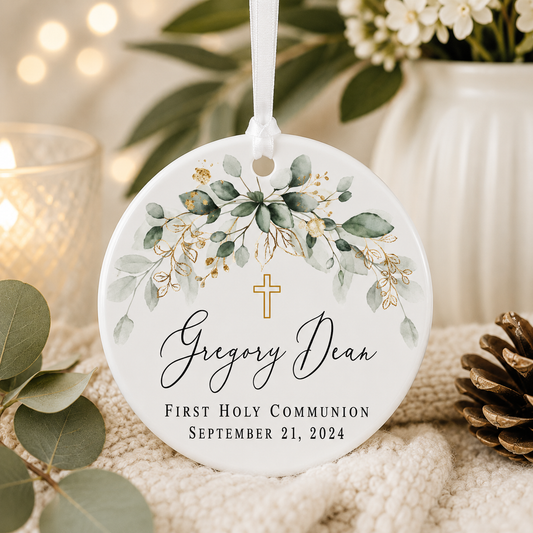 Custom Holy Communion Keepsake Ornament