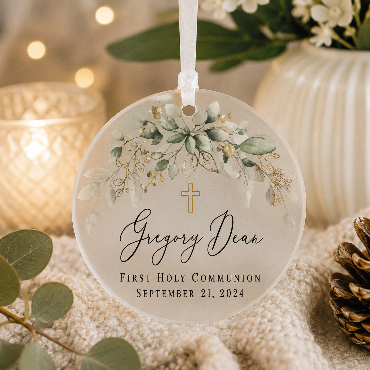 Custom Holy Communion Keepsake Ornament