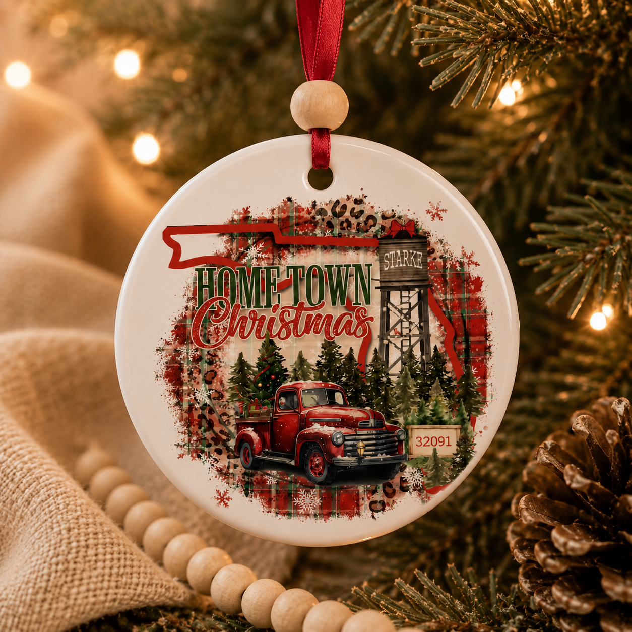 Starke, Florida Hometown Christmas Ornament