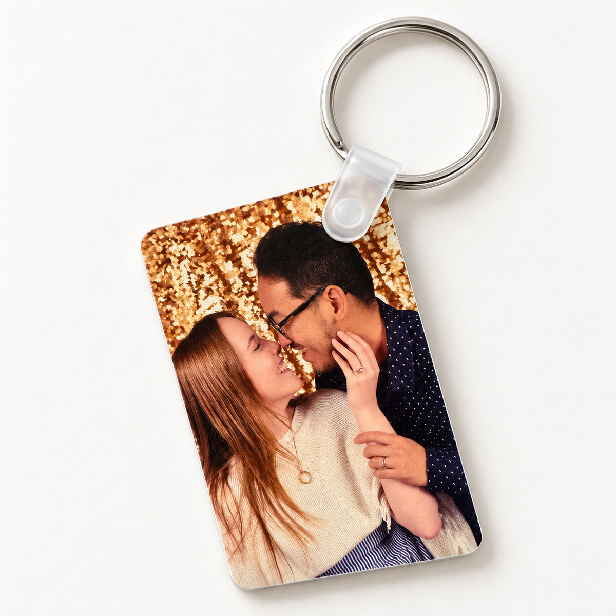 Custom Double-Sided Aluminum Photo Keychain