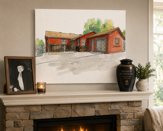 Personalized House Portrait