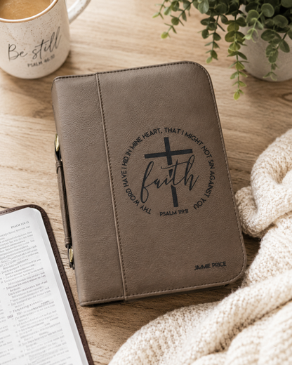 Personalized Leatherette Bible Cover