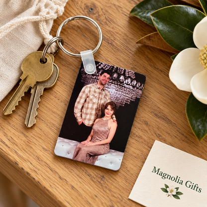 Custom Double-Sided Aluminum Photo Keychain