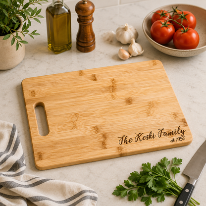 Personalized Bamboo Cutting Board