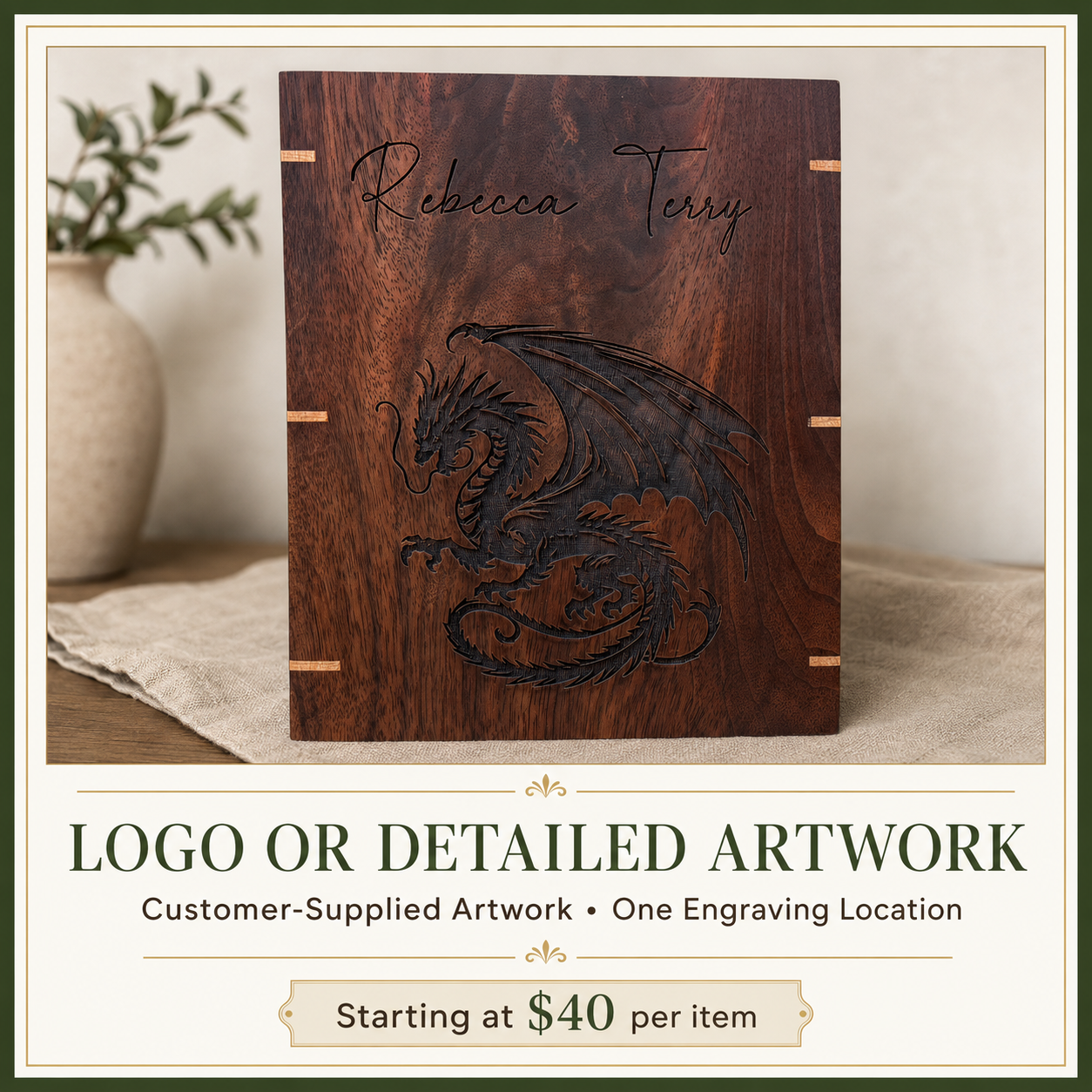 Engraving Service for Customer-Supplied Items