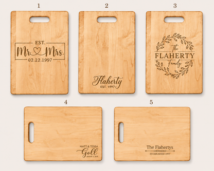 Maple Cutting Board - Custom Order