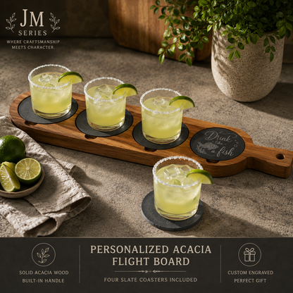 JM Series Personalized Acacia Flight Board