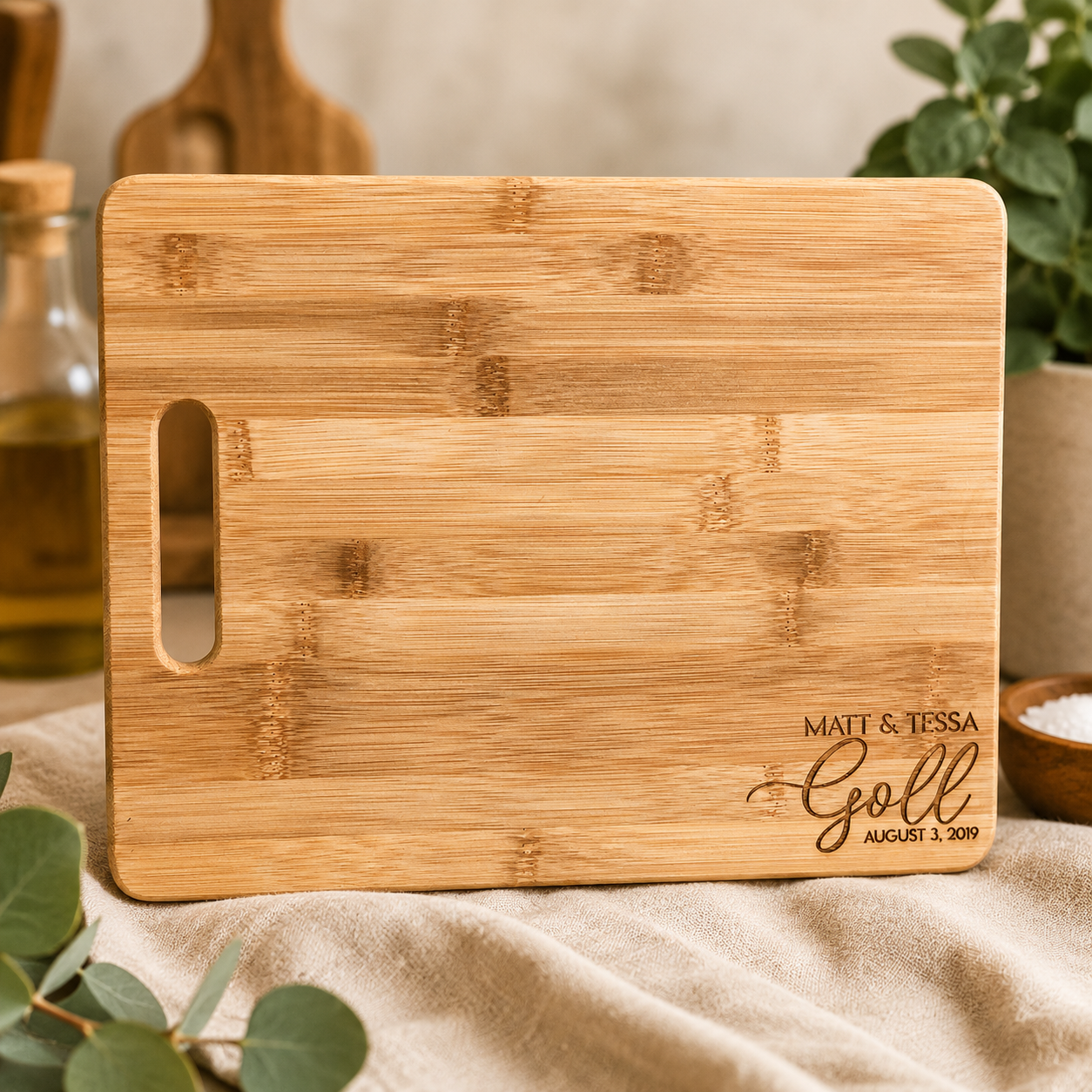 Personalized Bamboo Cutting Board