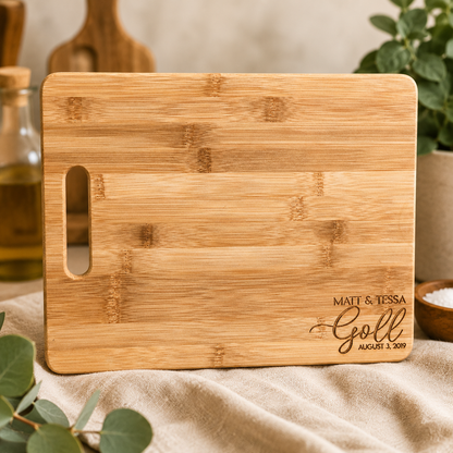Personalized Bamboo Cutting Board