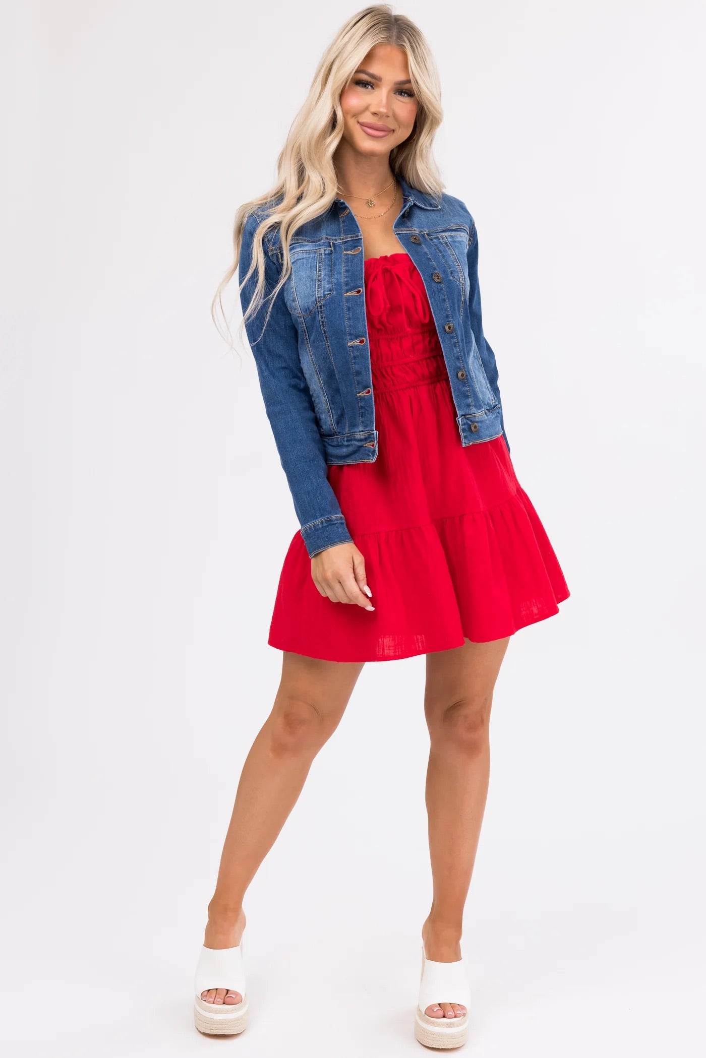 Vintage Washed Crop Denim Jacket