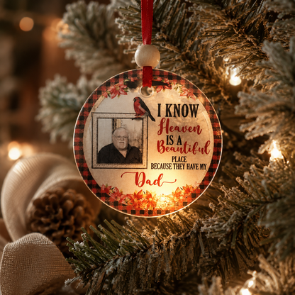 Custom Photo Memorial Keepsake Ornament
