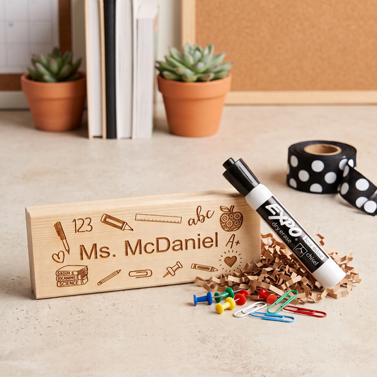 Personalized Teacher Dry Erase Eraser with Marker