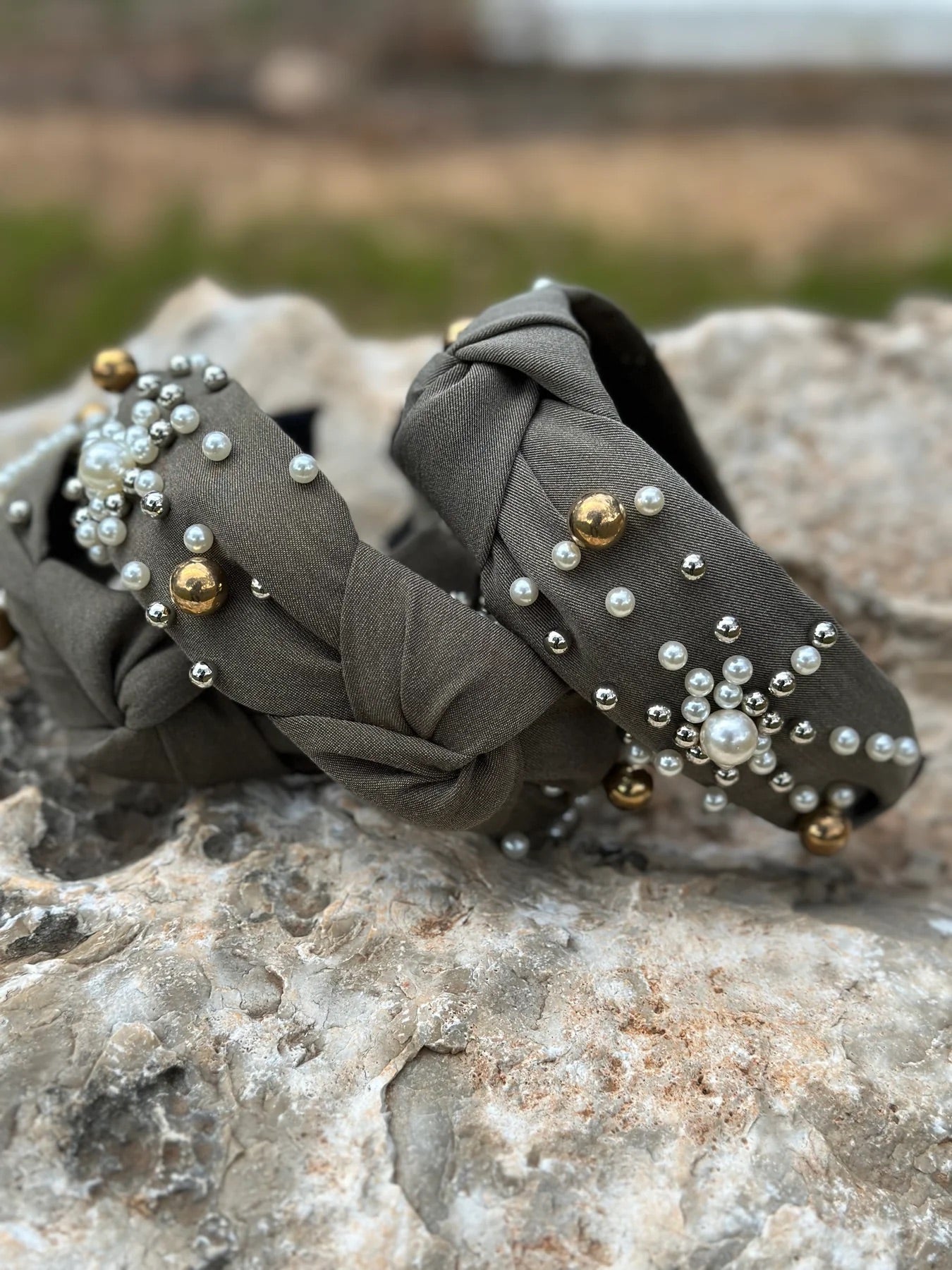 Olive Knotted Headband