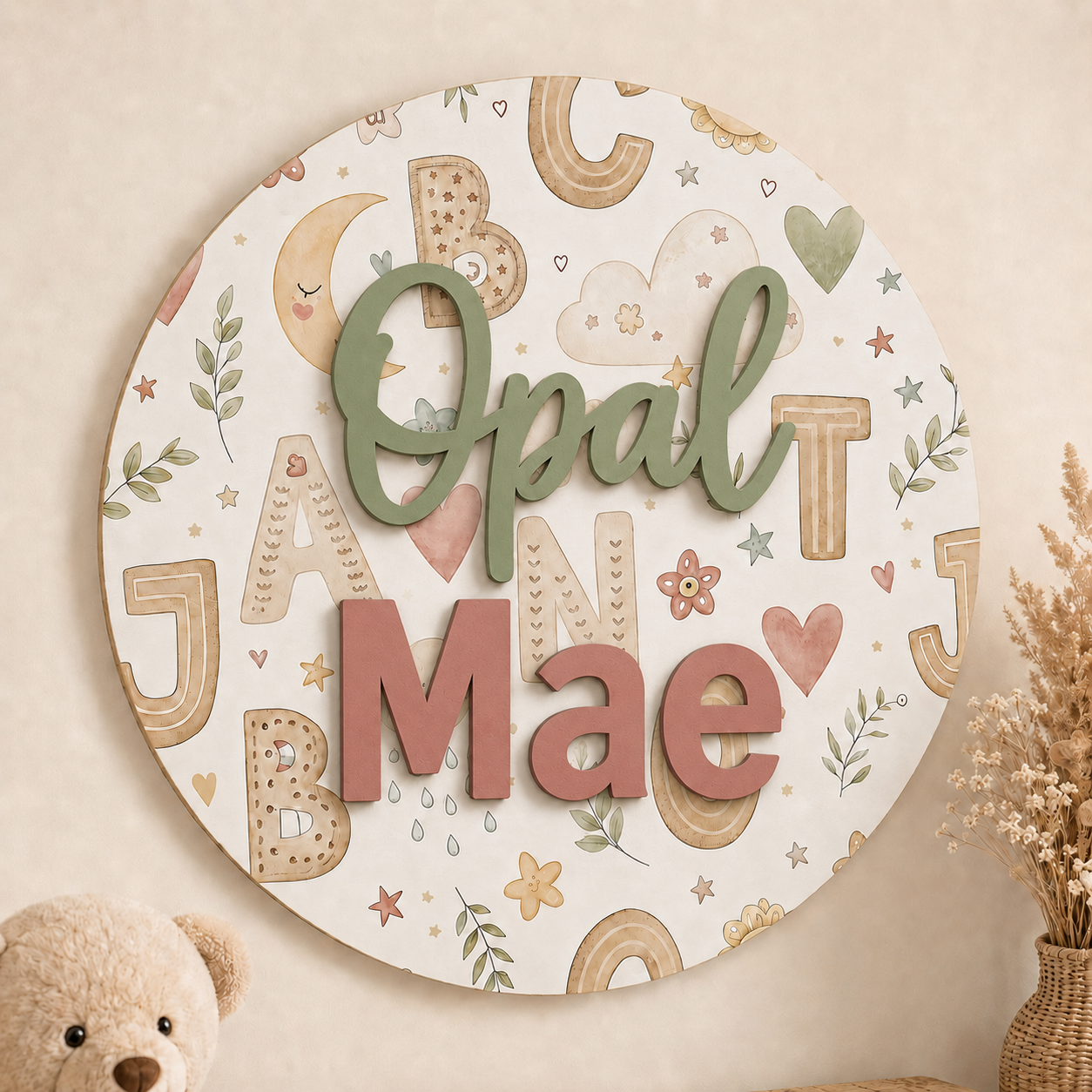 Personalized 16-Inch Nursery Wall Sign