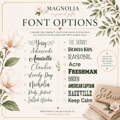 Personalized Family Name Sign | Established Wooden Wall Décor