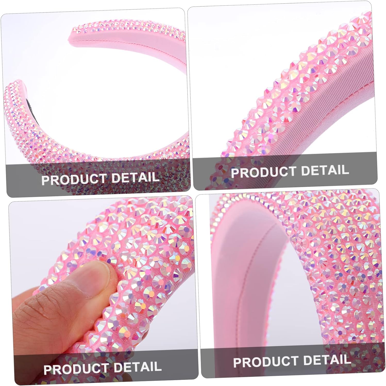 Light Pink Rhinestone Headband