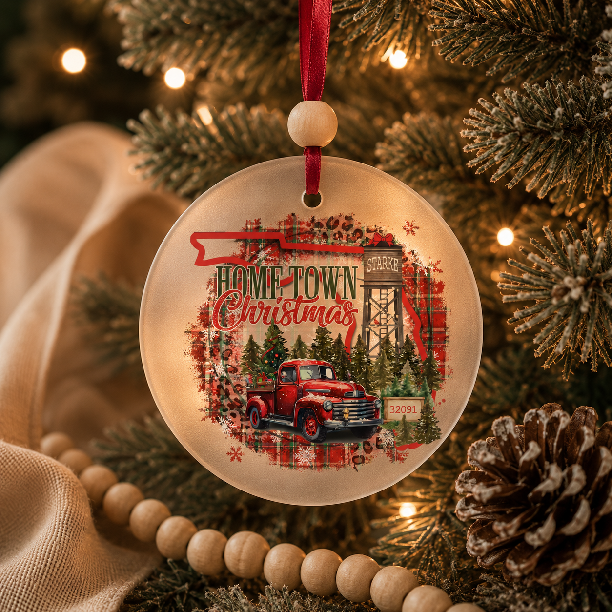 Starke, Florida Hometown Christmas Ornament
