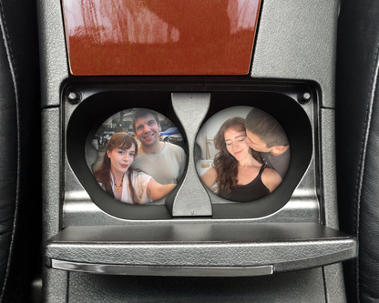 Magnolia Memories Personalized Photo Car Coasters