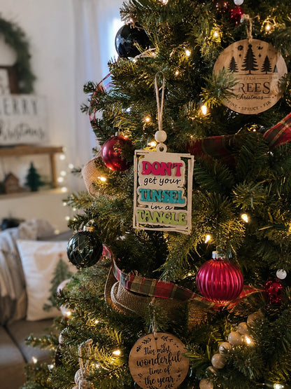 Don't Get Your Tinsel in a Tangle Ornament