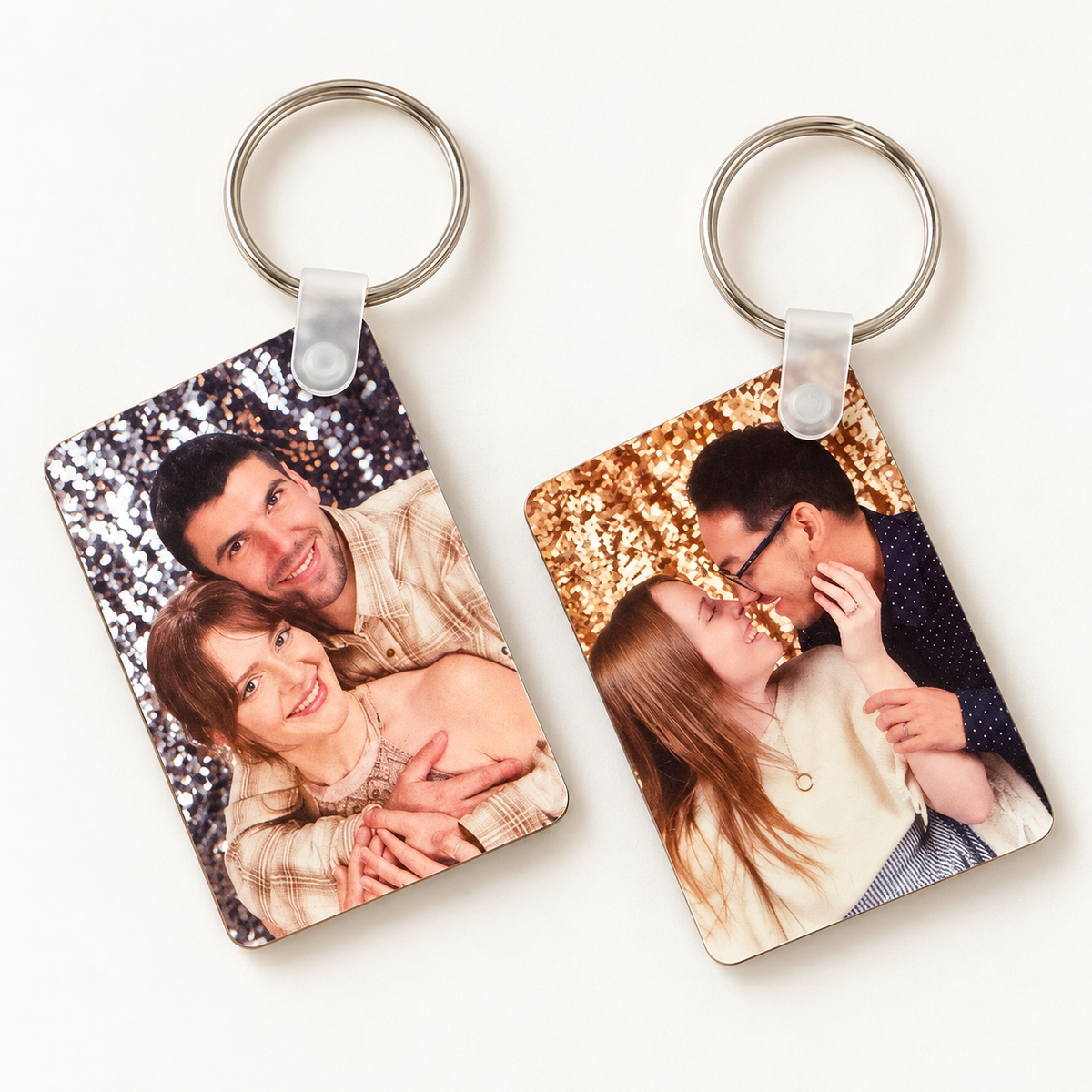 Custom Double-Sided Aluminum Photo Keychain