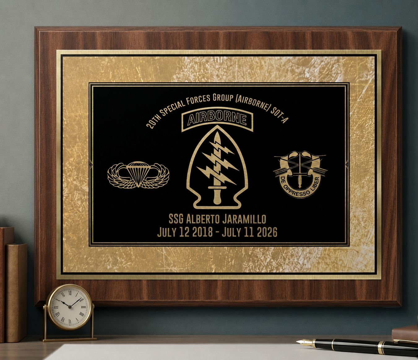Custom Recognition Plaque | Personalized Military, Retirement, Corporate and Appreciation Award