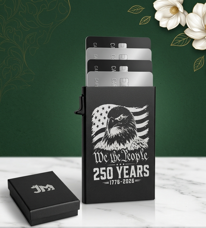 Personalized Aluminum RFID Wallet | Pop-Up Card Holder