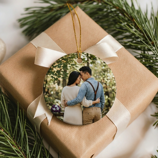 Custom Photo Ceramic Ornament