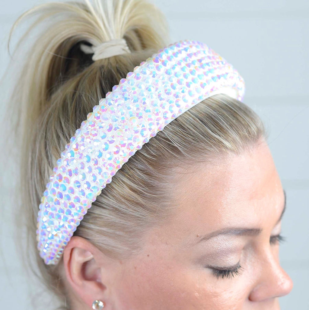 White Rhinestone Headband